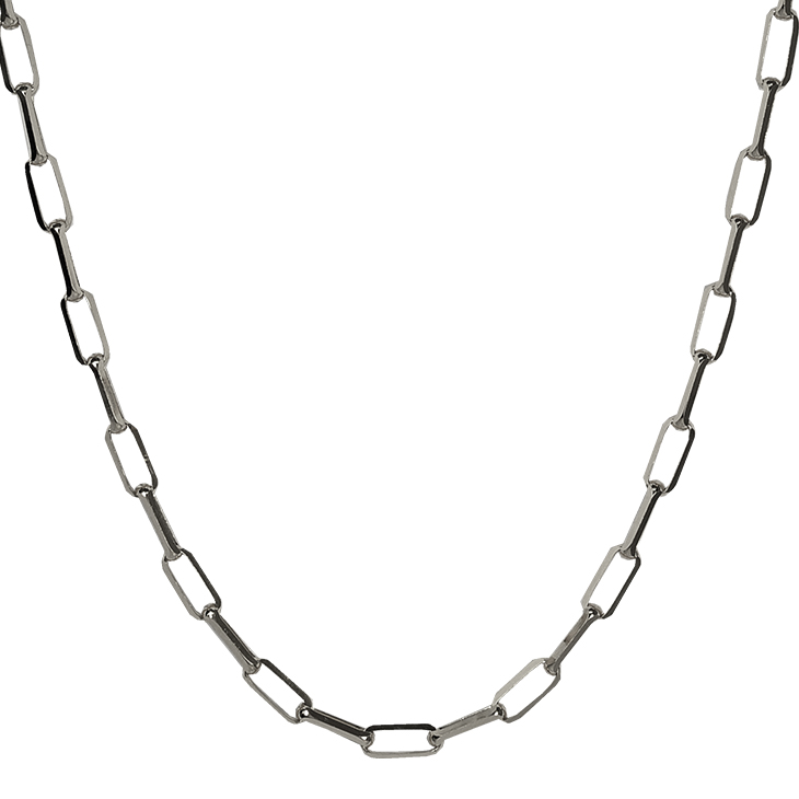 Pt850 ネックレスチェーン MVロング40 4mm幅 プラチナ Pt850 ネックレスチェーン MVロング40 4mm幅 プラチナ